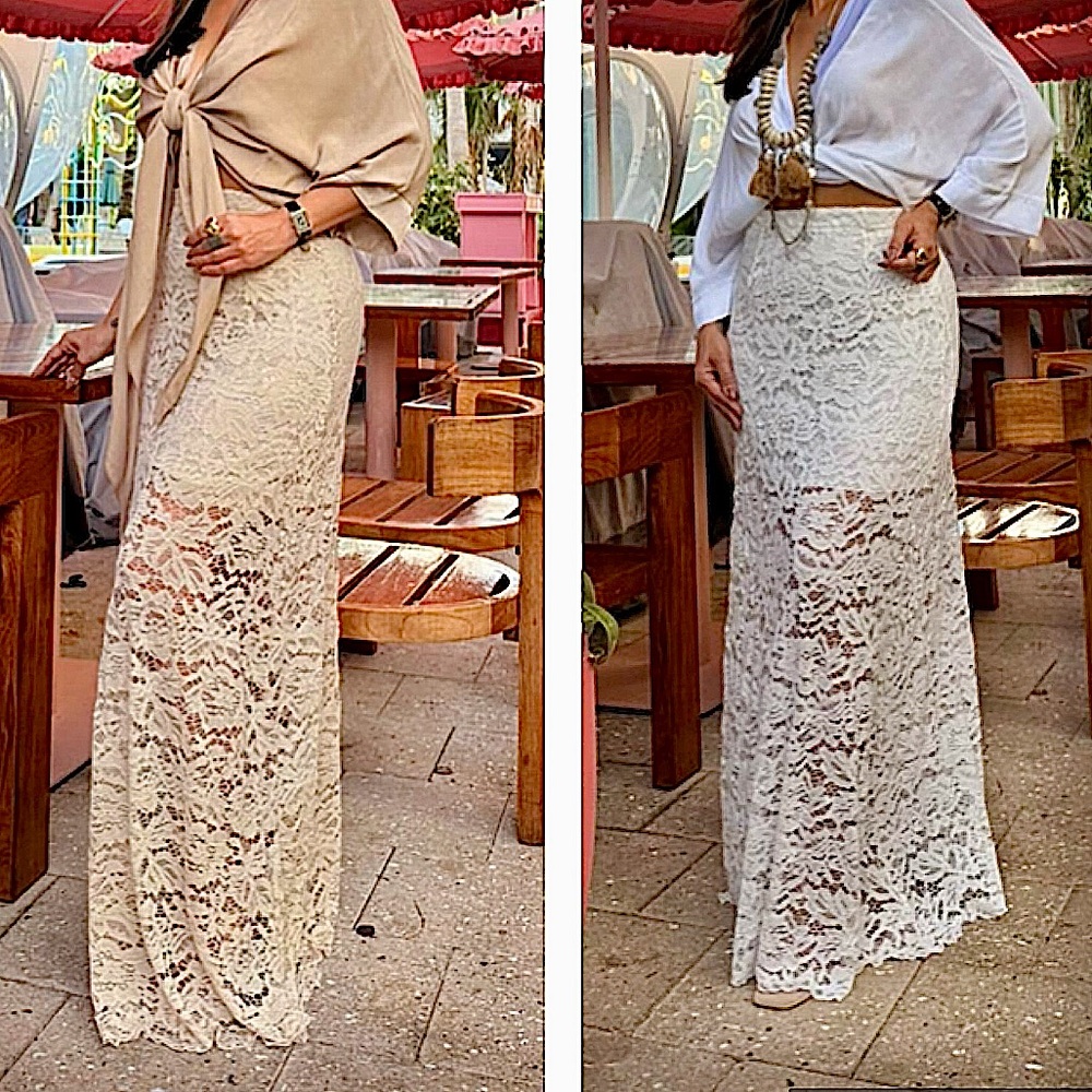 Elegant Lace Maxi Skirt